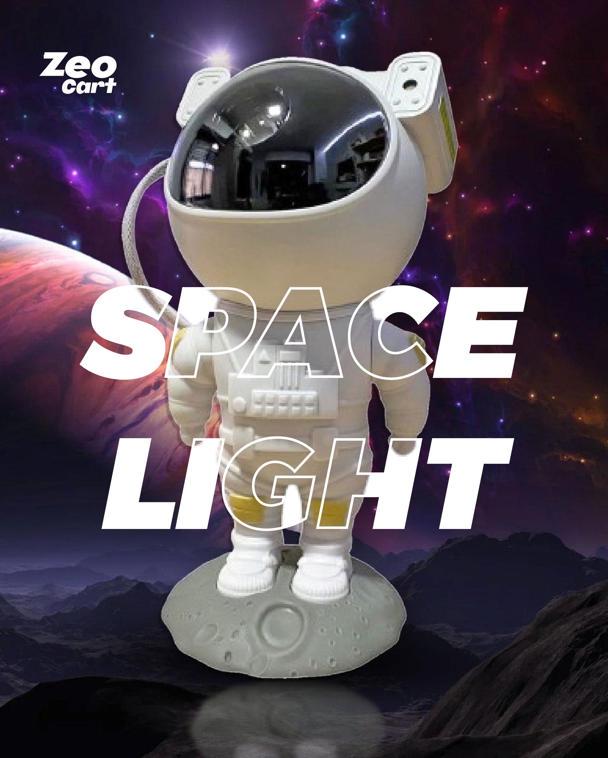 Robot Sky Space Light Astronaut Galaxy Projector Remote Control